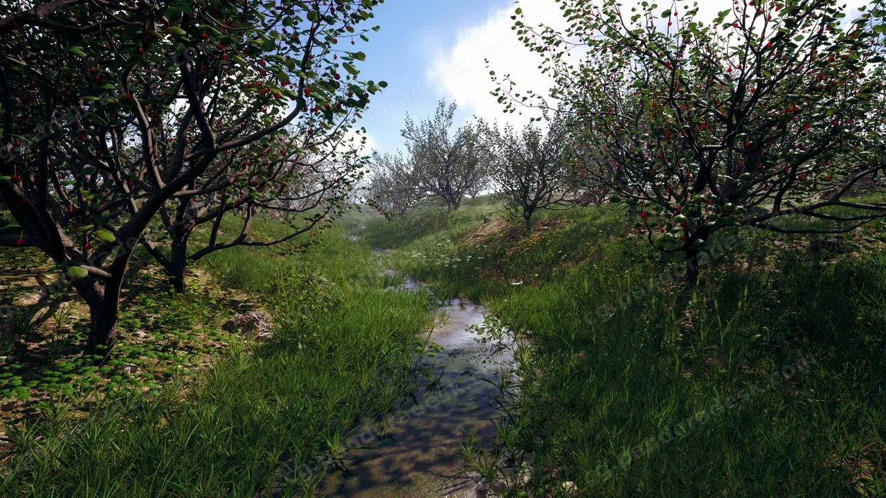 写实自然植物树木花草素材模型 Nanite Foliage V2