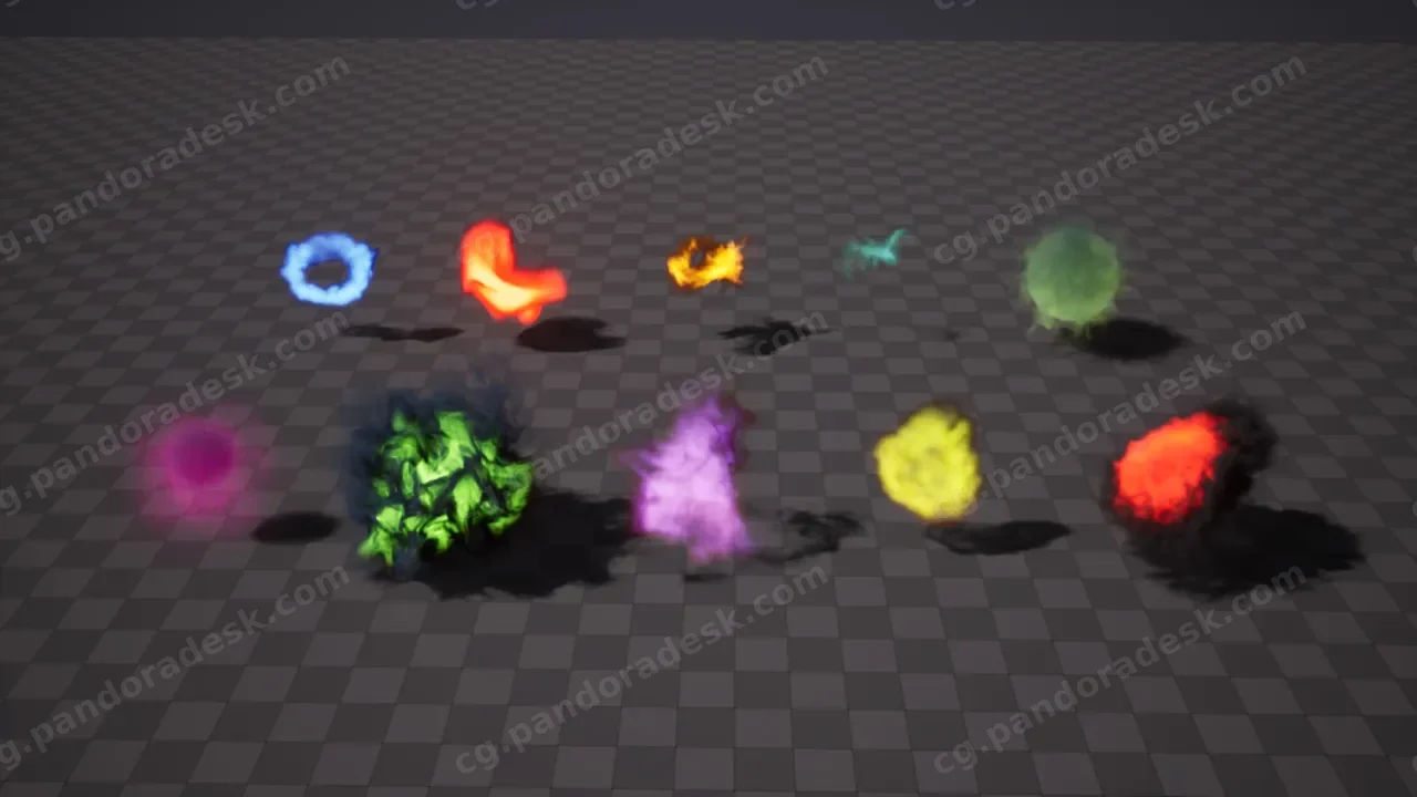 卡通体积抽象火焰恐怖粒子视觉特效 - Abstract FX VDB