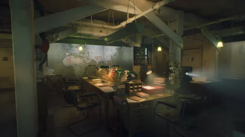 二战指挥室 - WW2 Command Room – Modular Military Interior Environment