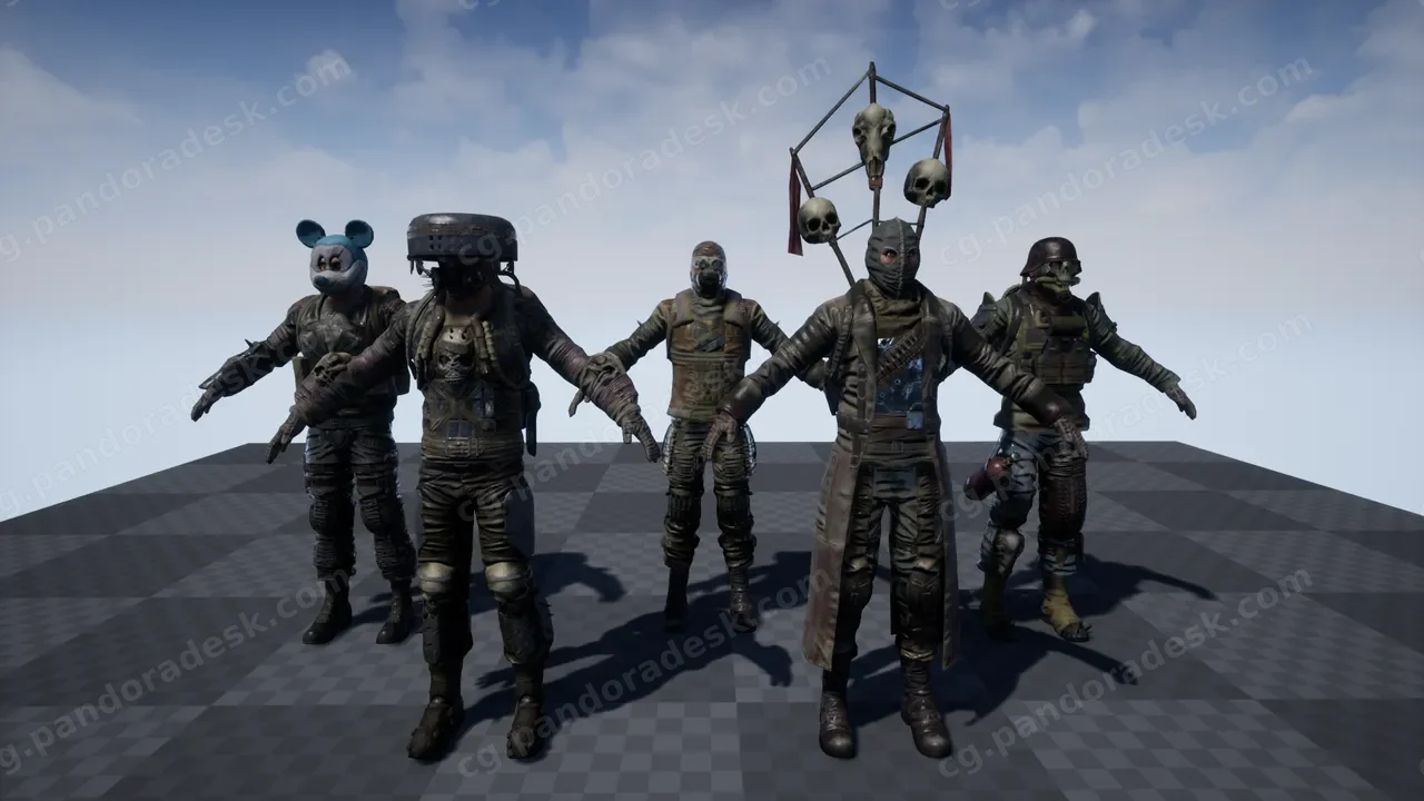 定制的后末日角色 Customized Post Apocalyptic Characters
