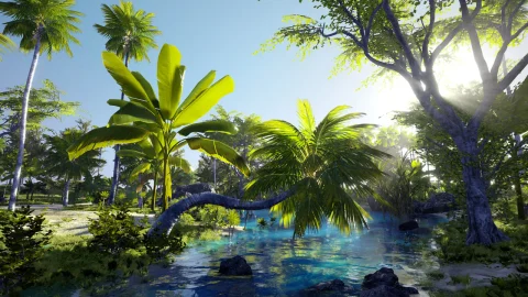 毛里求斯海岸-3D-Scanned, Photo-Realistic Mauritius Asset Pack