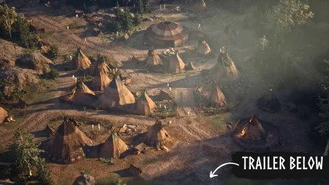 UE5虚幻5 Native American Village Wild West 印第安人村庄场景