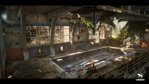 废弃的游泳池环境 - Abandoned Swimming Pool Environment