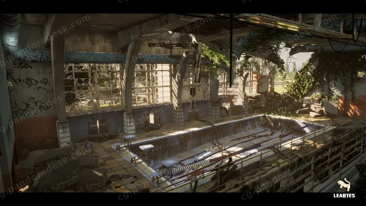 废弃的游泳池环境 - Abandoned Swimming Pool Environment