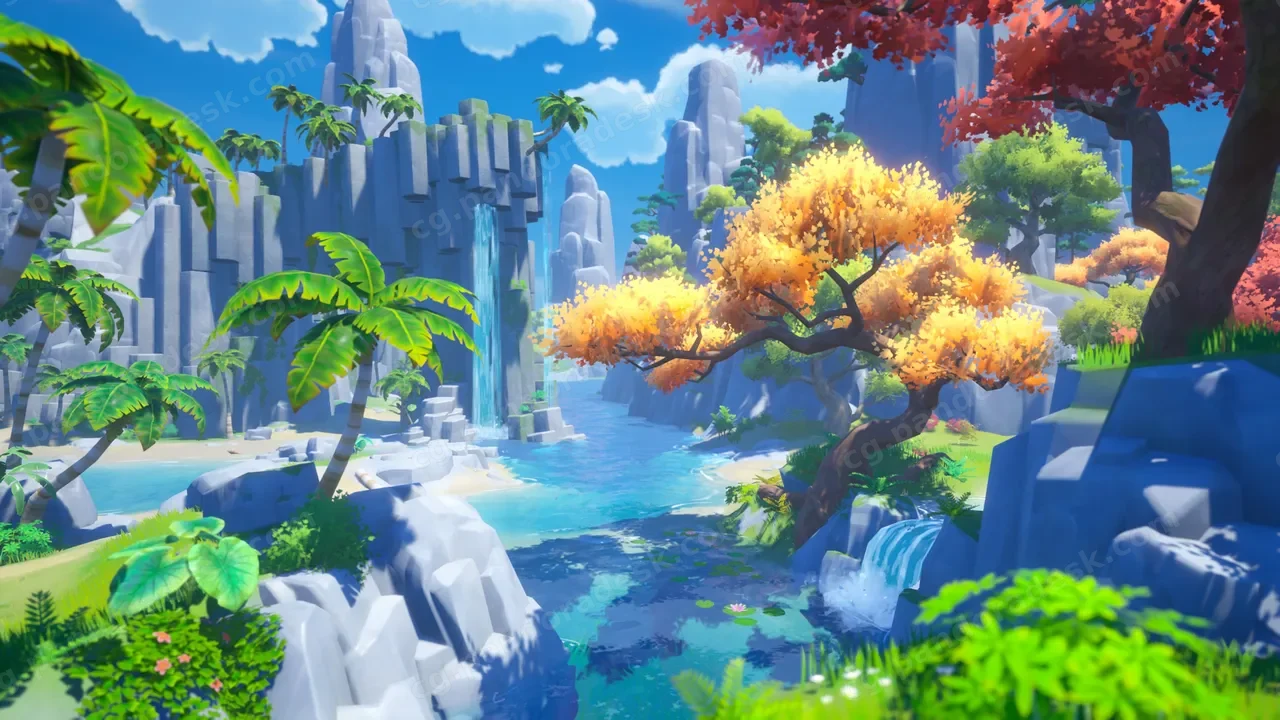 风格化自然 第二卷 |风格化环境包 - Stylized Nature Vol. 2 Stylized Environment Bundle
