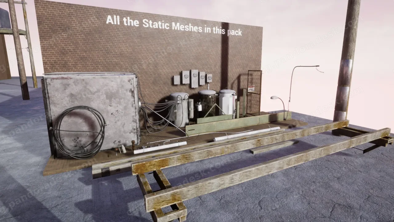 程序化公用塔和电表 - Procedural Utility Tower and Electric Meters