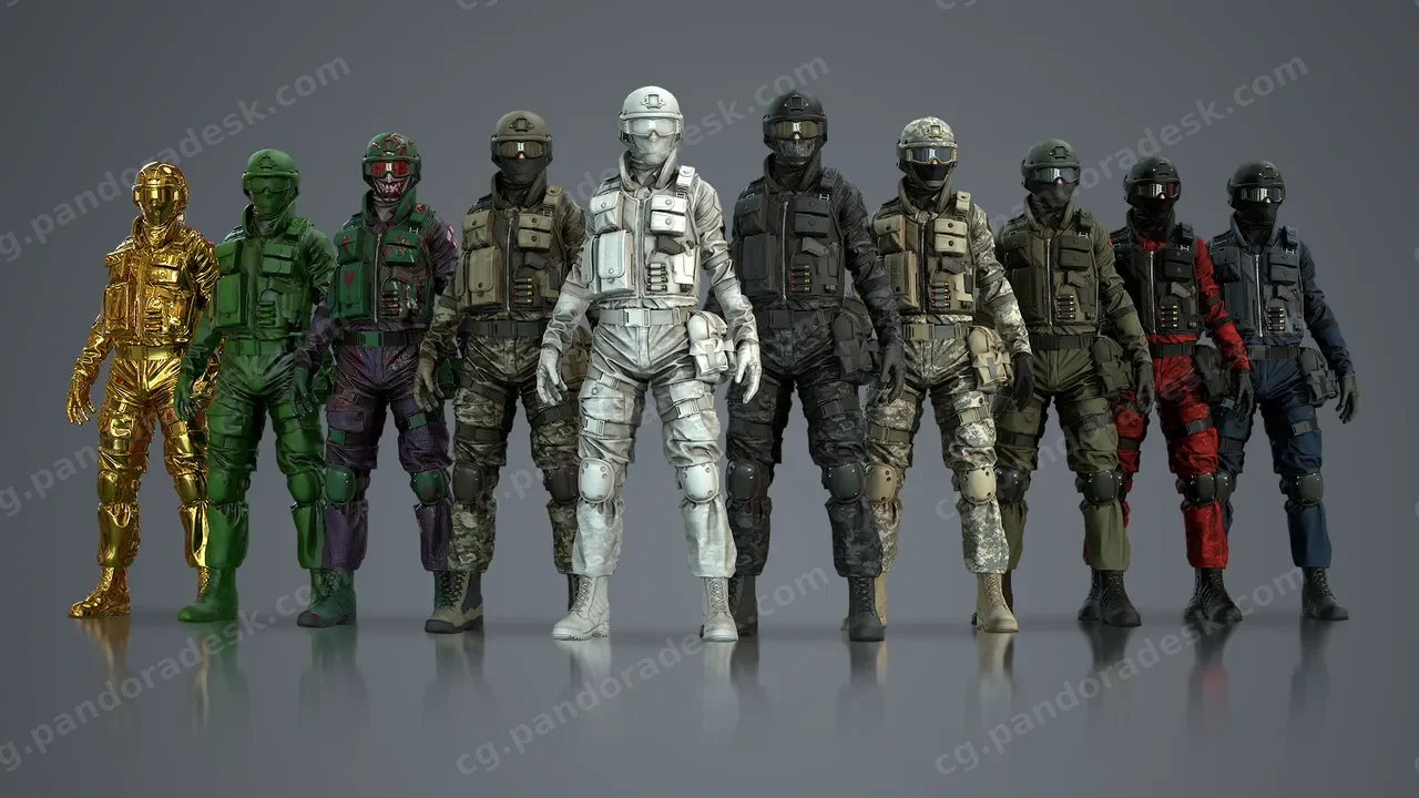 三角洲军事特警部队-Assault Character Pack Remastered
