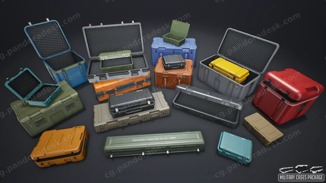 军用工具箱 - Military Cases Package