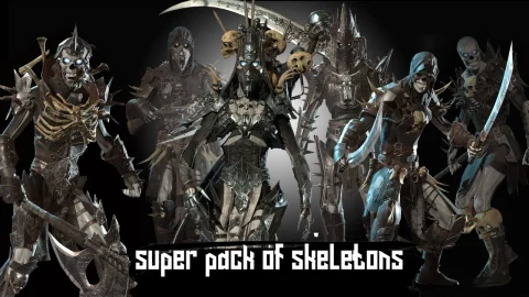 超级骷髅包 - Super pack of skeletons