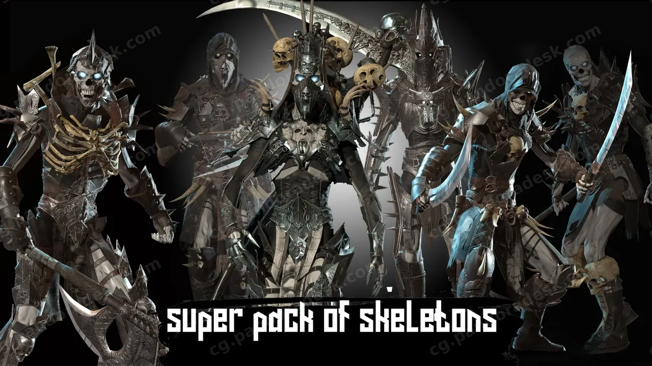 超级骷髅包 - Super pack of skeletons