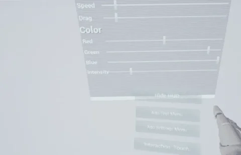 UE5抬头显示系统蓝图虚拟现实模型-VR Radial HUD