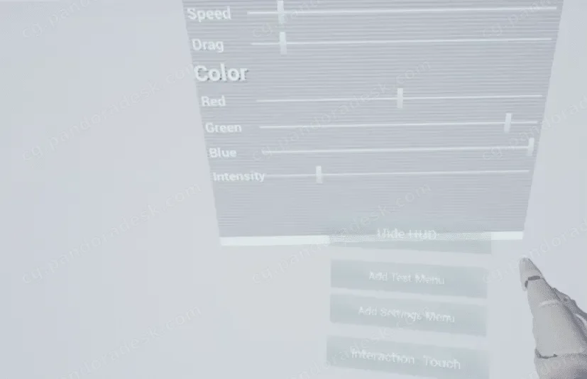 UE5抬头显示系统蓝图虚拟现实模型-VR Radial HUD