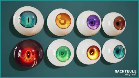 风格化眼睛眼球材质 Stylized Eye Material