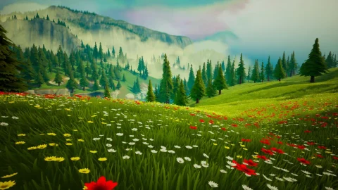 梦幻森林-Dreamscape Nature : Mountains - Stylized Open World Environment
