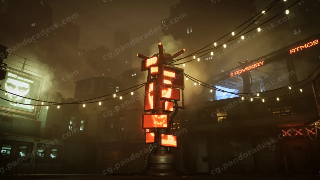 赛博朋克城市-Modular CyberPunk City Asset Pack
