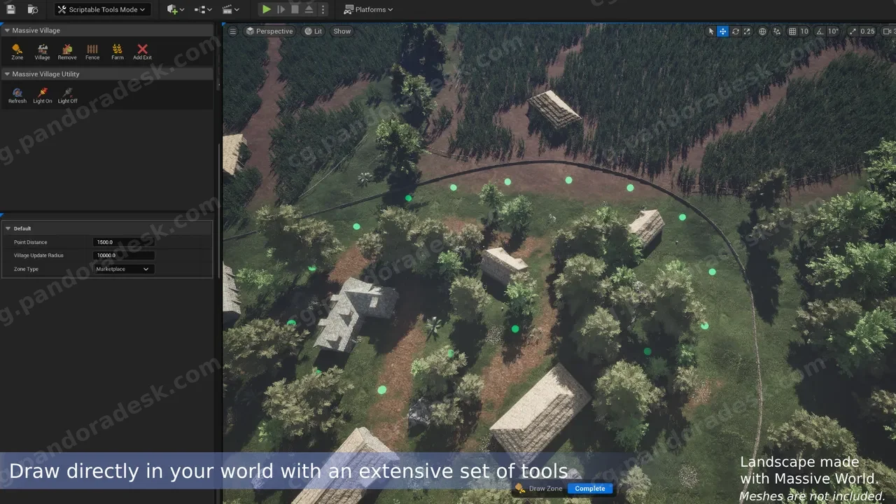 大型村庄-使用PCG创建村庄、农场和废墟 - Massive Village - Create villages, farms and ruins with PCG