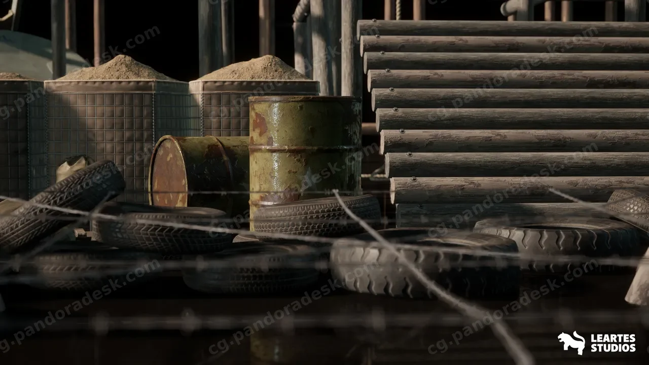 军事外部包(军营外部军用道具3D模型)Military Exterior Pack ( Military Exterior Barracks Army Props 3D Models )