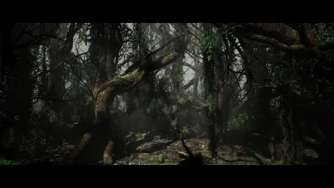 扭曲缠绕树木暗黑藤蔓场景 Twine Trees