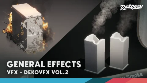 烟雾火焰粒子特效 DEKOVFX VOL.2 - General Effects