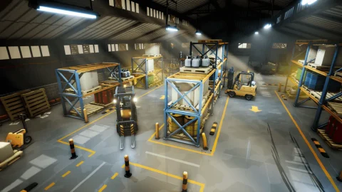 工业仓库-Stylized Warehouse
