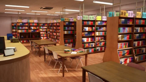 日本学校 - Japanese School Collection #2 - 6 Asset Packs, Over 250 Assets