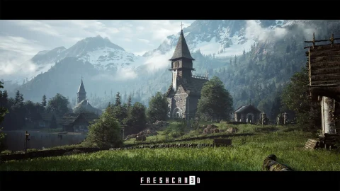中世纪环境（中世纪山脉、中世纪教堂、中世纪墓地）Medieval Environment (Mountain Medieval , Medieval Church, Medieval Cemetery )