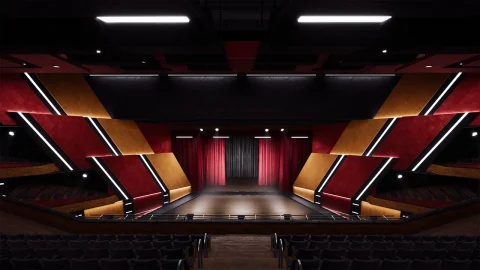 剧院大厅环境（剧院 音乐会 电影院 大厅 展览 会议 3D）-Theater Hall Environment