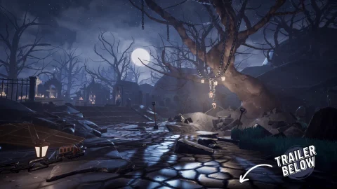 风格化墓地 - Graveyard - Cemetery - Stylized Graveyard - Stylized Cemetery