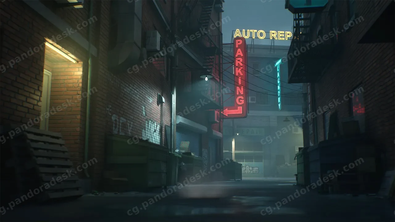 城市废弃巷道-Downtown Alley