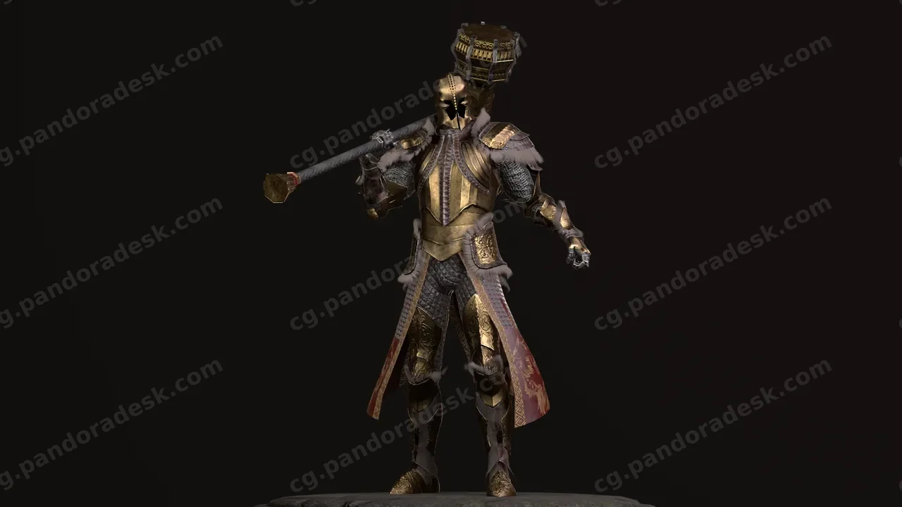 巨锤金色骑士-ESM Lion Knight