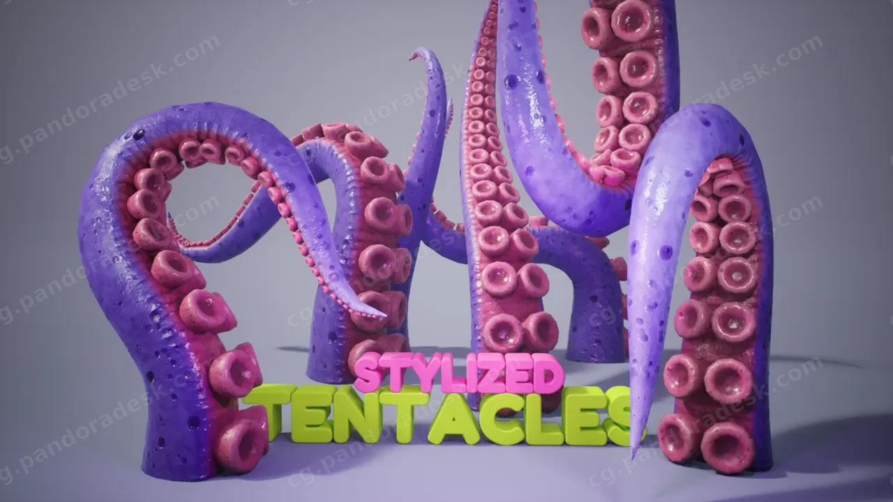 程序化触手(动画 - Stylized Tentacles (Animated)