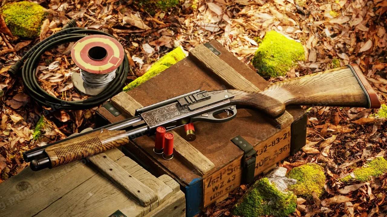 动画第一人称射击美式霰弹枪武器包 Animated FPS American Shotgun Gun Pack