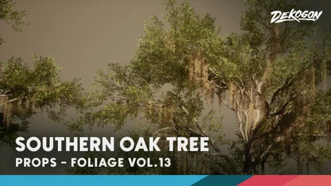 UE5植物橡树模型 Foliage VOL.13 - Southern Oak Trees