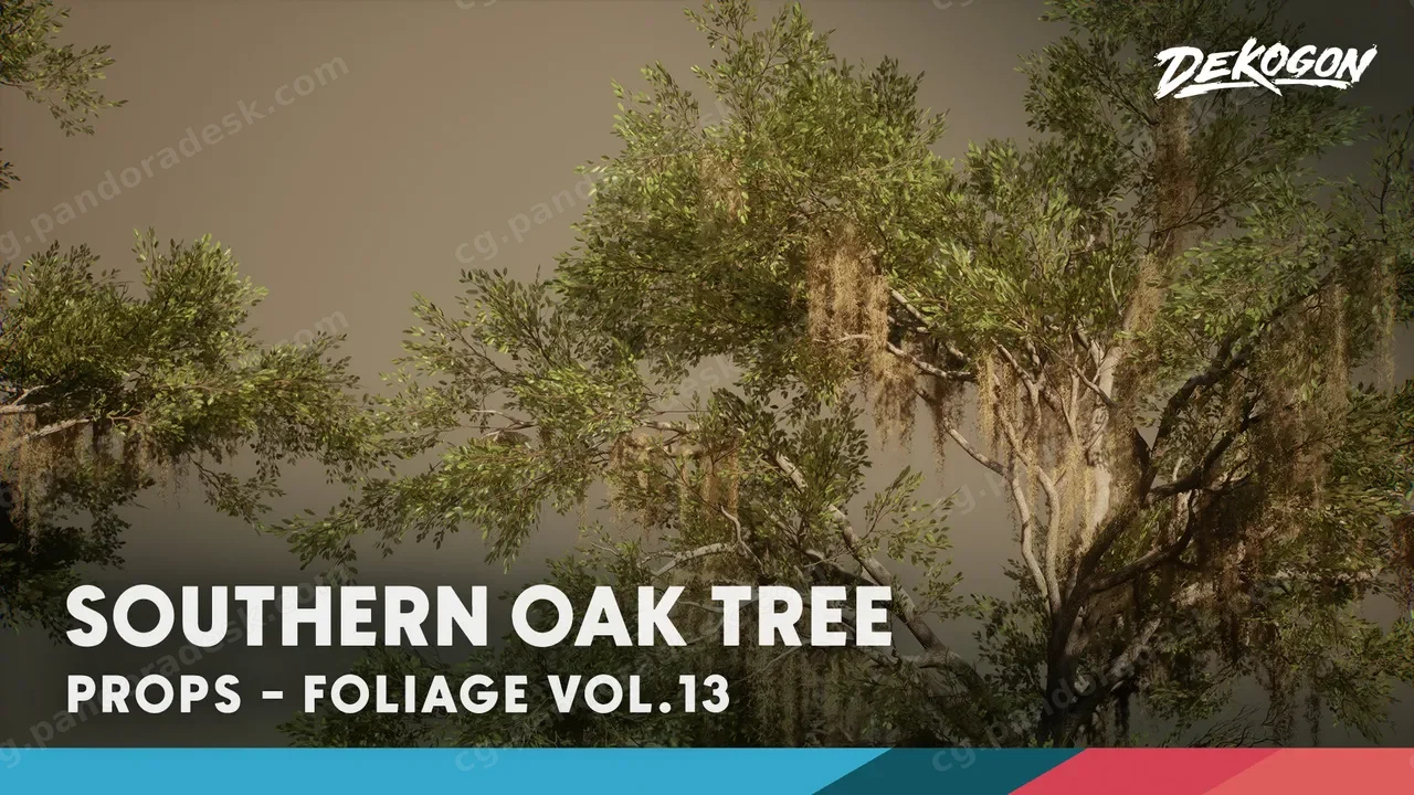UE5植物橡树模型 Foliage VOL.13 - Southern Oak Trees