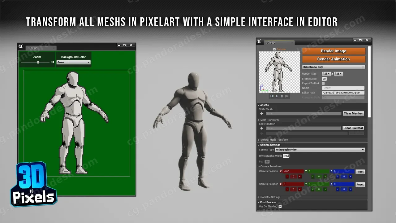 3D转像素工具 - 3D to Pixel