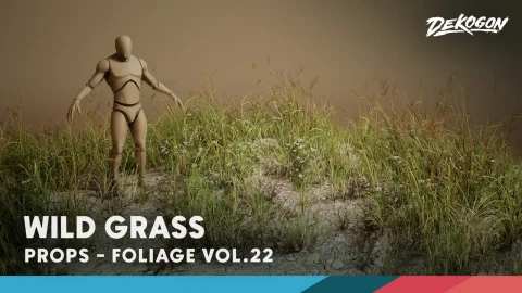 植物 VOL.22 - 野草 - Foliage VOL.22 - Wild Grass (Low Poly)