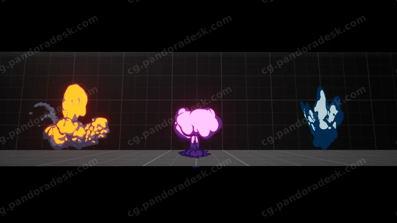 风格化爆炸烟雾特效-Stylized VFX Pack