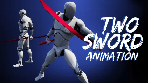 双剑双刀战斗动作动画包 Two Sword AnimSet