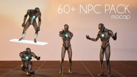 60多个人物角色动画包 NPC Animation Pack