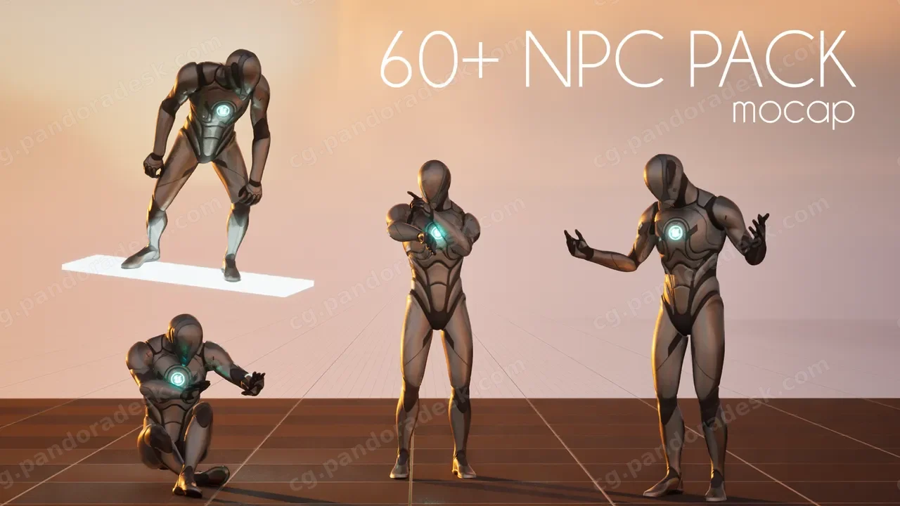60多个人物角色动画包 NPC Animation Pack