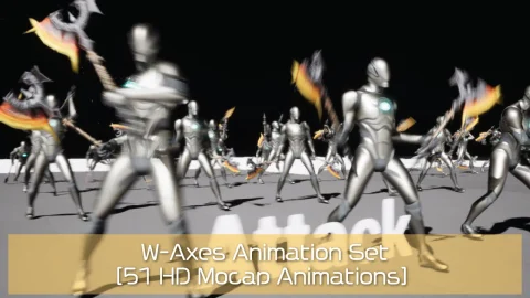 W轴 [51个高清动作捕捉动画] W-Axes [51 HD Mocap Animations]