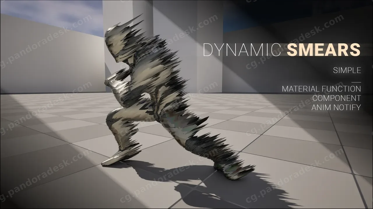 动态人物角色运动效果添加蓝图 - Dynamic smears