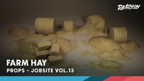 农场干牧草堆-Jobsite VOL.13 - Farm Hay (Nanite & Low Poly)