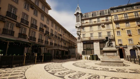 里斯本市中心城市场景 - Lisbon Downtown
