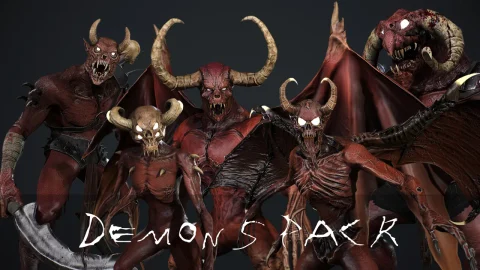 恶魔角色资源包 Demons pack