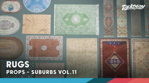 地毯 - Suburbs VOL.11 - Rugs (Nanite and Low Poly)