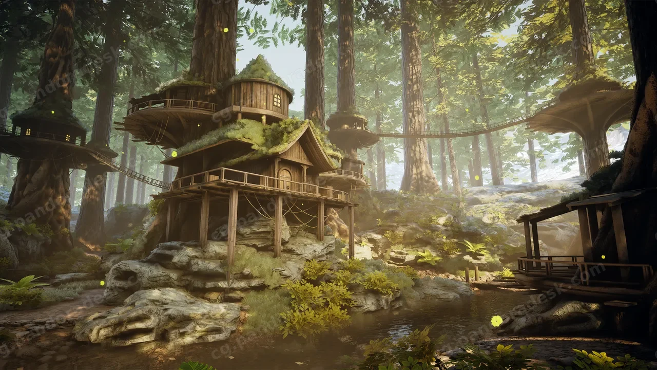 幻想森林村庄套件 - Fantasy Forest Village Kit