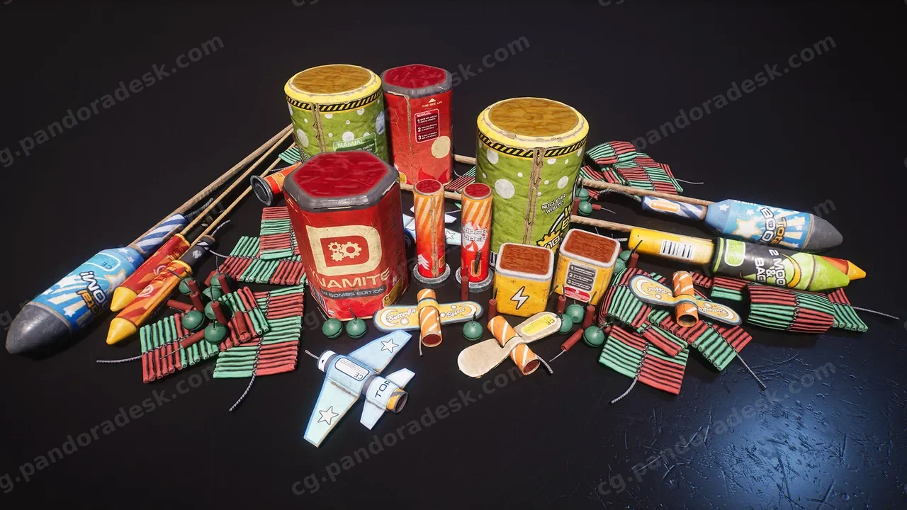 烟花道具包 - Fireworks Prop Pack