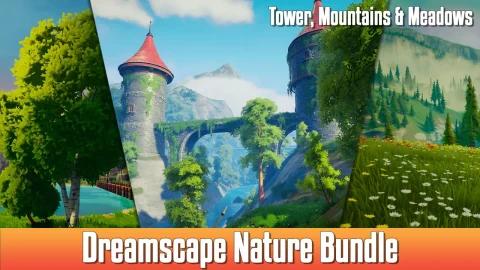 风格化开放世界环境捆绑包 - Dreamscape: Stylized Environment Bundle - Stylized Nature Open World Environment
