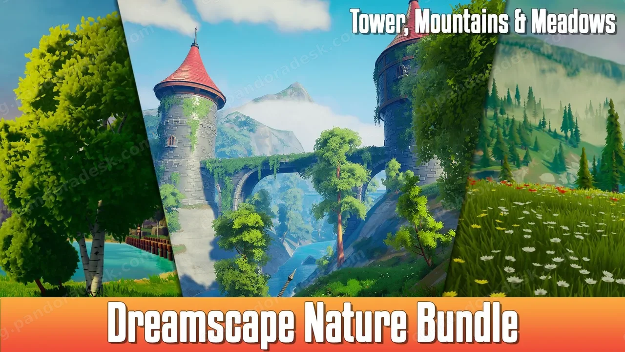 风格化开放世界环境捆绑包 - Dreamscape: Stylized Environment Bundle - Stylized Nature Open World Environment